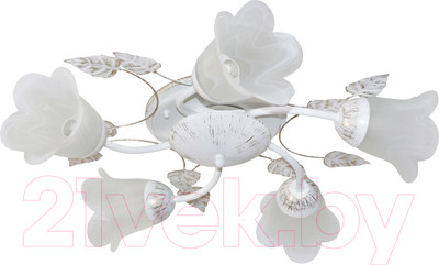 Люстра Элетех Глория 151 НПБ 01-5х60-102 Е14 / 1005402939 (белый/золото)