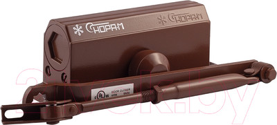 Доводчик с рычагом Нора-М №3S малый (коричневый)
