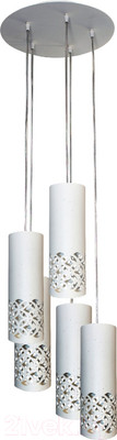 Люстра Элетех Касабланка 251 НСБ 01-5х60-135 Е27 / 1005404830 (белый муар)