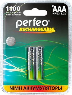 Комплект аккумуляторов Perfeo PF AAA1100/2BL PL
