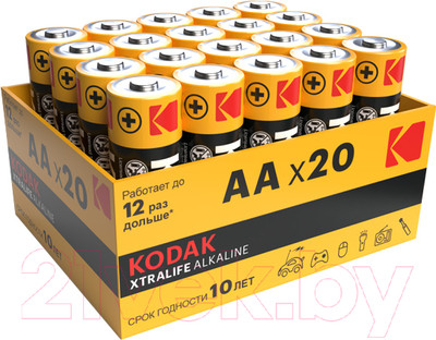 Комплект батареек Kodak LR06-20 bulk Xtralife Alkaline