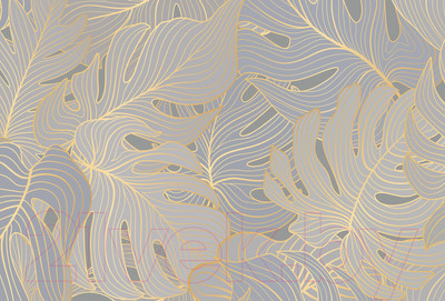 Фотообои листовые Vimala Векторные листья 3 (270x400)