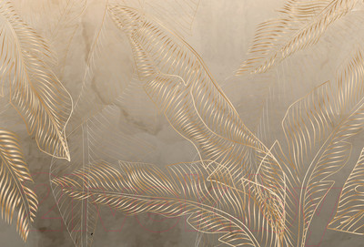 Фотообои листовые Vimala Векторные листья 4 (270x400)