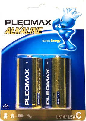 Комплект батареек Pleomax LR14 BL-2