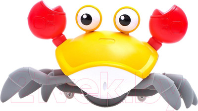 Развивающая игрушка Sima-Land Краб QC-1Y / 7865412 (желтый)