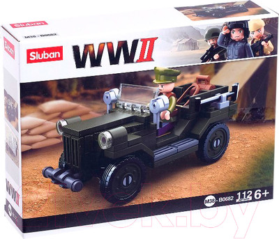 Конструктор Sluban Армия Военный джип M38-B0682 / 4192624
