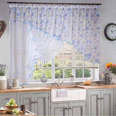 Гардина Nivasan Джульетта-1л / DGc.L-1 (голубой)