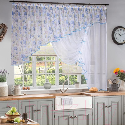 Гардина Nivasan Джульетта-1п / DGc.P-1 (голубой)