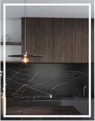 Зеркало Алмаз-Люкс Dakar 8060h-6 (80x60см, с подсветкой и подогревом)