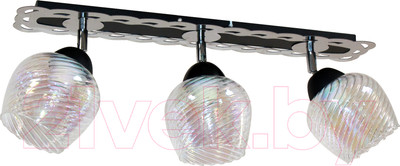 Спот Элетех Кира 131 НПБ 01-3х60-222 / 1005404974 (черный муар/хром)