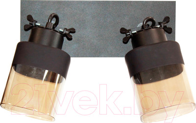 Спот Элетех Марш 121 НПБ 01-2х60-140 Е27 / 1005404968 (черный муар)