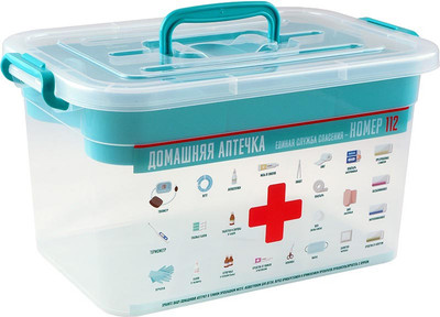 Контейнер для лекарств Полимербыт Домашний доктор / 4381003