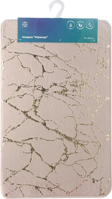 Коврик для ванной РМС Мрамор К-06БЖ-50х80