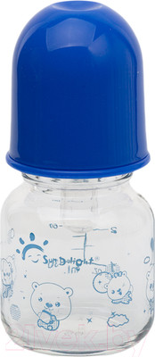 Бутылочка для кормления Sun Delight Стеклянная / 31075 (60мл, голубой)