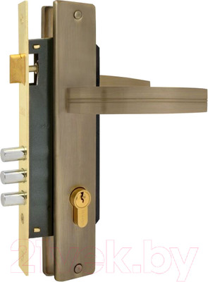 Замок врезной Нора-М N106-85 M / 16116 (старая бронза)