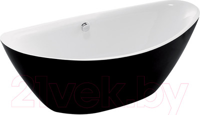 Ванна акриловая Wellis Arezzo black 180х87 / WK00121
