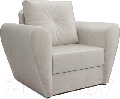 Кресло-кровать Mebel-Ars Квартет (бархат бежевый Star Velvet 6 Light Beige)