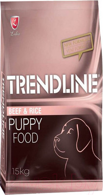 Сухой корм для собак Trendline Для щенков средних и крупных пород с говядиной (15кг)