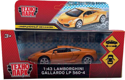 Автомобиль игрушечный Технопарк Lamborghini gallardo lp560-4 / 67324