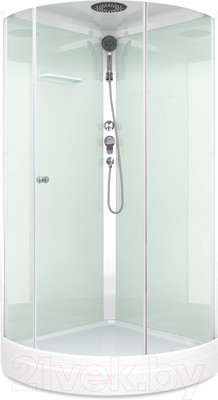 Душевая кабина Domani-Spa Simple 110 / DS01Sm110LWCl00-V1.2 (белый/прозрачное стекло)