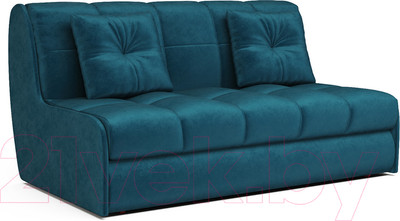 Диван Mebel-Ars Аккордеон Барон №2 (бархат сине-зеленый Star Velvet 43 Black Green)
