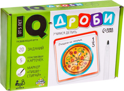 Развивающие карточки Лас Играс IQ-лото Учимся делить / 7769061