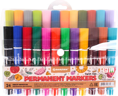 Набор маркеров Darvish DV-13887-24 (24цв)