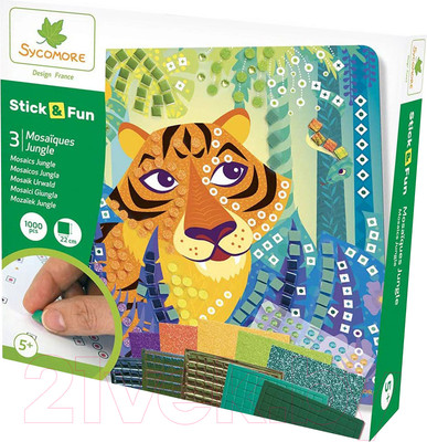 Набор для творчества Sycomore Stick & Fun. Джунгли / CRE7006
