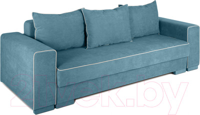 Диван KRONES Цезарь 4 (велюр джинсовый/молочный)