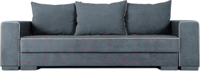 Диван KRONES Цезарь 4 (велюр графит/молочный)