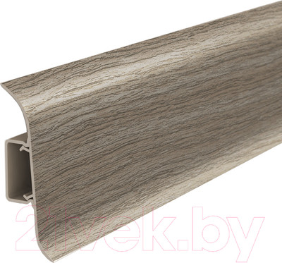 Плинтус Ideal Классик 205 Дуб капучино 55мм С центральной планкой (2.2м)