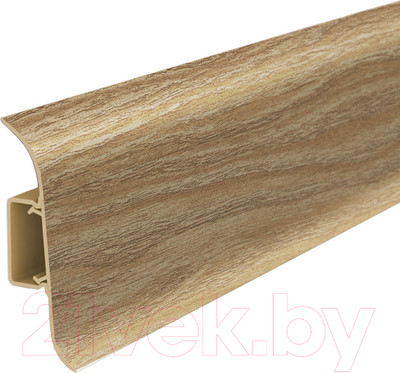 Плинтус Ideal Классик 206 Дуб коньячный 55мм С центральной планкой (2.2м)