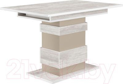 Обеденный стол Eligard Yukon (ледяное дерево/персидский жемчуг)