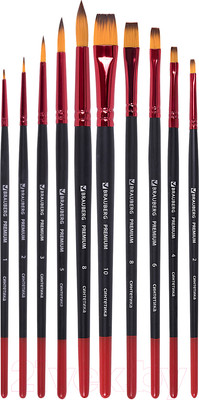 Набор кистей Brauberg Premium / 201027 (10шт)