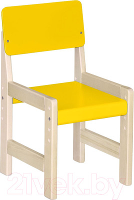 Стул детский Элегия Регулируемый (желтый/лак)