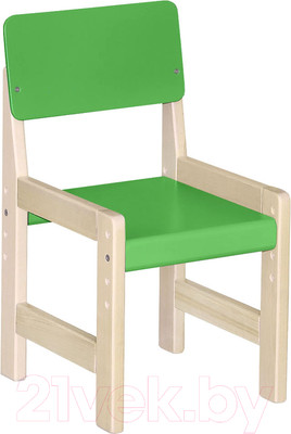 Стул детский Элегия Регулируемый (зеленый/лак)
