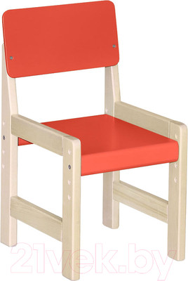 Стул детский Элегия Регулируемый (красный/лак)