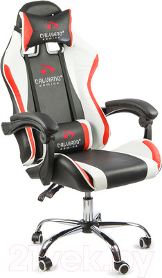 Кресло геймерское Calviano Asti Ultimato (черный/белый/красный)