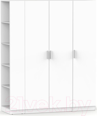 Шкаф Интермебель Марсель-22 / МР 01-22 (белый премиум)