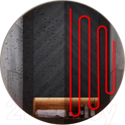 Зеркало Emze Led Motion D80 / LED.80.80.MOTION.AF.4K (c подсветкой антизапотевание)