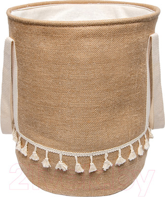Корзина для белья Handy Home Кантри 350x350x420 / LIS-83 (бежевый)