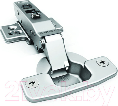 Комплект петель мебельных Samet Master / 10100422-10 (10шт, полунакладные со встроенным доводчиком)