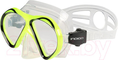 Маска для плавания Indigo Sport Sea / IN336 (желтый)
