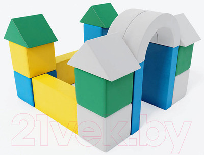 Мягкий комплекс Romana Замок ДМФ-МК-19.07.01 (зеленый/желтый)