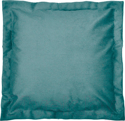 Подушка декоративная Сонум Замша 45x45 (с кантом, изумрудный)