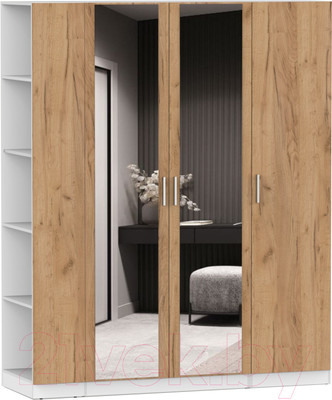 Шкаф Интермебель Марсель-29 / МР 01-29 (дуб крафт золотой)