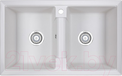 Мойка кухонная GRANULA GR-8101 (арктик)