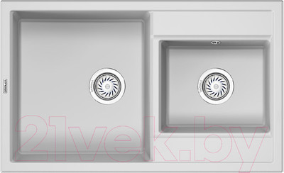 Мойка кухонная GRANULA GR-8201 (арктик)