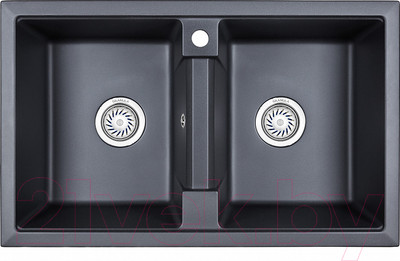 Мойка кухонная GRANULA GR-8101 (шварц)