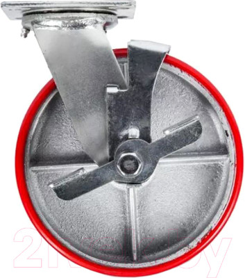 Опора колесная для тележки складской TOR SCpb 63 150мм с тормозом (N) / 1025347